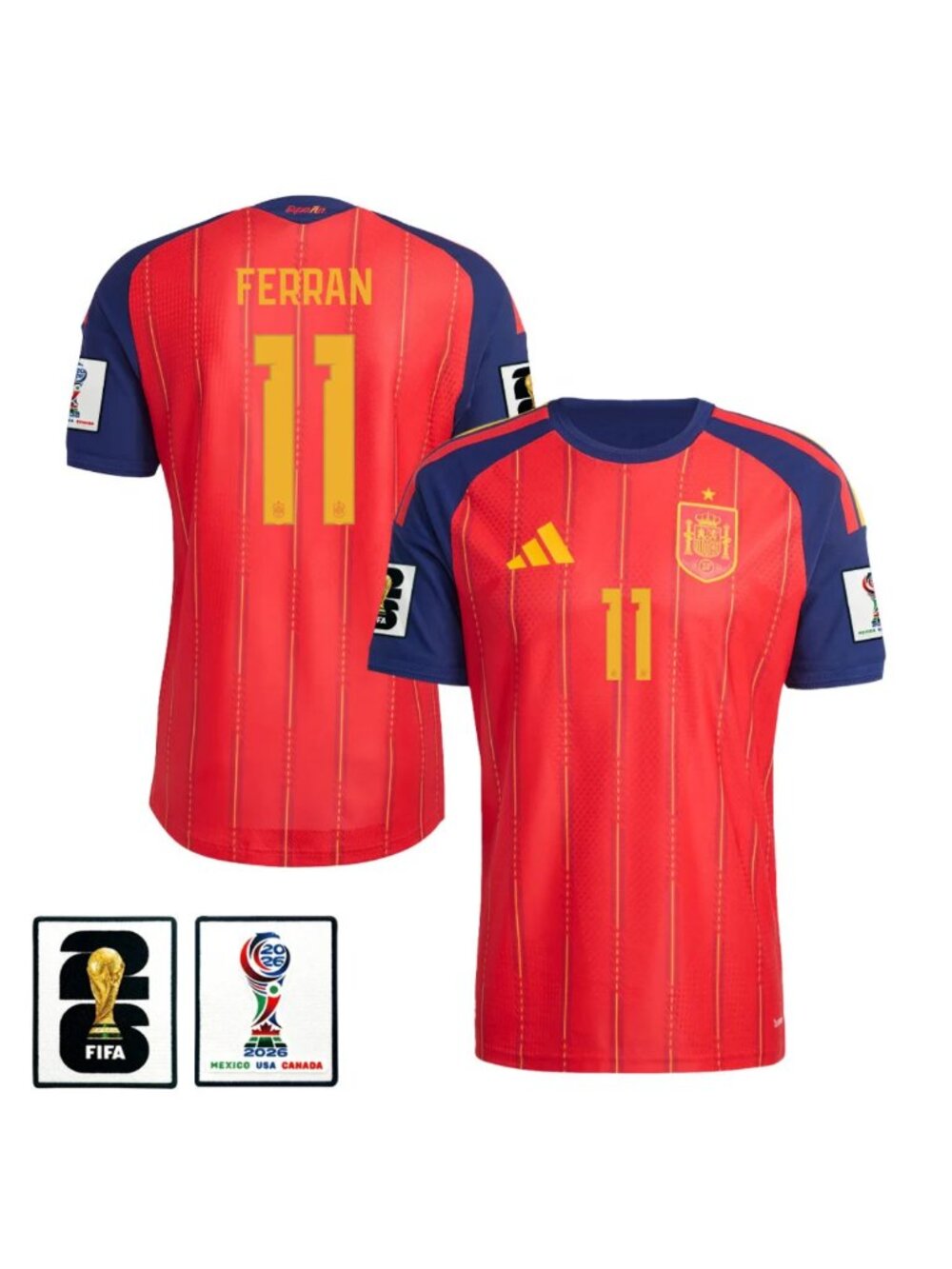 Mens Youths Select Ferran Torres 2026 World Cup Soccer Jersey